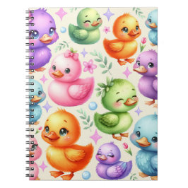 Colorful Ducklings Notizblock