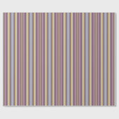 Colorful Dusty Grayish Brown And Purple Pattern Geschenkpapier (Flach)