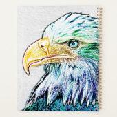 Colorful Eagle Sketch Planer (Rückseite)