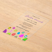 Colorful Easter Brunch Acryleinladungen (Ablage )