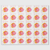 COLORFUL  Easter BRUNCH & HUNT Geschenkpapier (Flach)