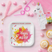 COLORFUL  Easter BRUNCH & HUNT Pappteller (Party)