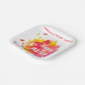 COLORFUL  Easter BRUNCH & HUNT Pappteller (Gewinkelt)