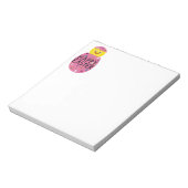 Colorful Easter Chick in Painted Egg Notizblock (Rotiert)