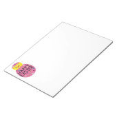 Colorful Easter Chick in Painted Egg Notizblock (angewinkelt)