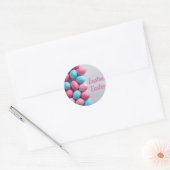 Colorful Easter Egg Hunt Classic Round Sticker  (Umschlag)