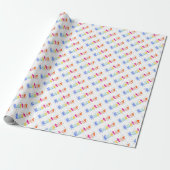 Colorful “Easter” Lettering Wrapping Paper Geschenkpapier (Ungerollt)