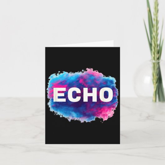 Colorful Echo Look Karte (Vorderseite)