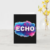 Colorful Echo Look Karte (Gelbe Blume)