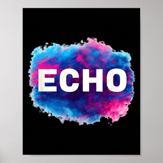Colorful Echo Look Poster (Vorne)