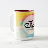 Colorful Eid Mubarak Tasse (Vorderseite Links)