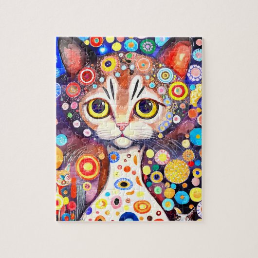 Colorful Einzigartiges Kitten Jigsaw Puzzle (Vertikal)