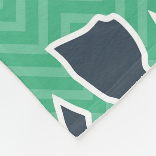 Colorful Elephants, Pattern Of Elephants, Zigzag Fleecedecke (Ecke)