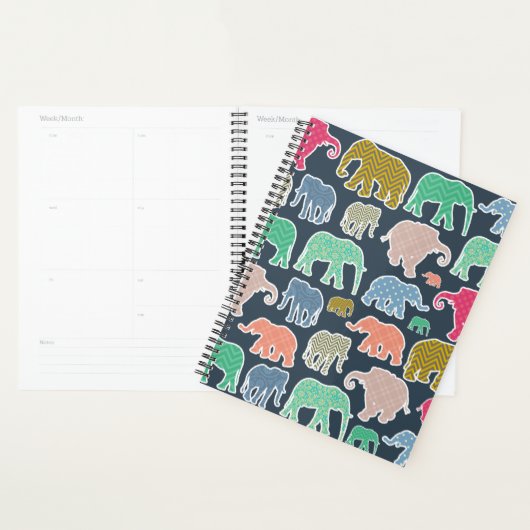Colorful Elephants, Pattern Of Elephants, Zigzag Planer (Anzeige)
