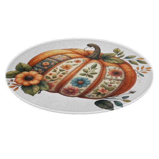 COLORFUL EMBROIDERY LOOK FALL PUMPKIN SCHNEIDEBRETT (Ecke)