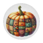 COLORFUL EMBROIDERY LOOK FALL PUMPKIN SCHNEIDEBRETT (Vorderseite)