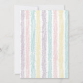 Colorful Engagement Bridal Shower Cocktail Einladung (Rückseite)