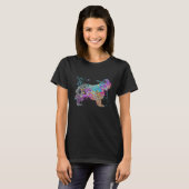 Colorful English Cocker Spaniel  Dog T-Shirt (Vorne ganz)