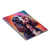 Colorful English Springer Spaniel Notizblock (Rechte Seite)