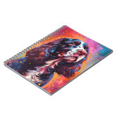Colorful English Springer Spaniel Notizblock (Linke Seite)