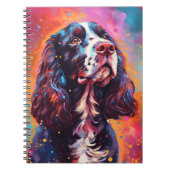 Colorful English Springer Spaniel Notizblock (Vorderseite)