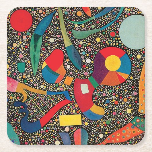 Colorful Ensemble von Wassily Kandinsky Rechteckiger Pappuntersetzer (Vorderseite)