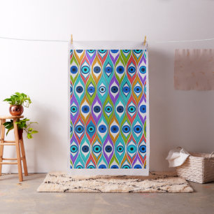 Colorful Evil Eye protection pattern Stoff