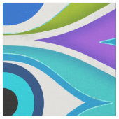 Colorful Evil Eye protection pattern Stoff (Nahaufnahme)