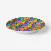 Colorful Exotic Tropical Leaves Pattern-23190 Pappteller (Gewinkelt)