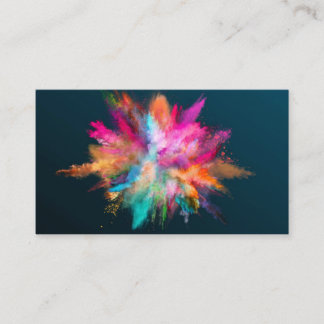 Colorful Explosion Business Card Visitenkarte