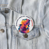 Colorful Faces Abstract Women's Day | IWD Button (Beispiel)