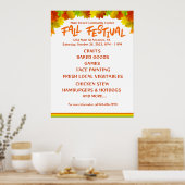 Colorful FAll FESTIVAL Poster (Küche)