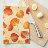 Colorful Fall Quaking Aspen Leaves Geschirrtuch (Viertel Falte)