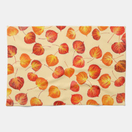 Colorful Fall Quaking Aspen Leaves Geschirrtuch