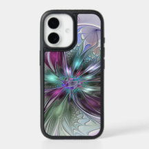 Colorful Fantasy Abstract Modern Fractal Flower