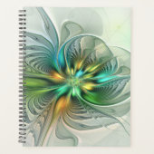 Colorful Fantasy Modern Abstract Flower Fractal Planer (Vorderseite)