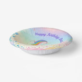 Colorful Fantasy Unicorn Pappteller (Gewinkelt)