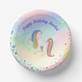 Colorful Fantasy Unicorn Pappteller