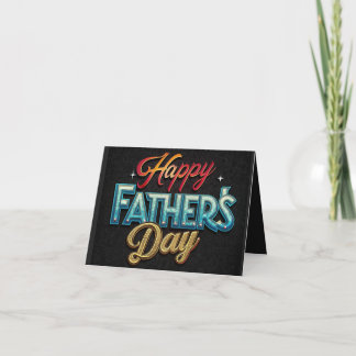 Colorful Father's Day Karte