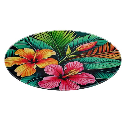 Colorful Feelings: Abstract Face Schneidebrett (Ecke)