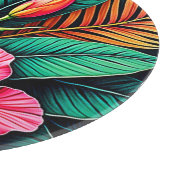 Colorful Feelings: Abstract Face Schneidebrett (Ecke)