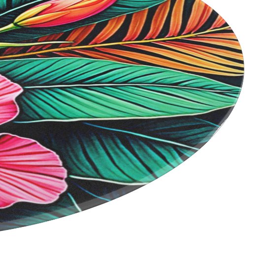 Colorful Feelings: Abstract Face Schneidebrett (Ecke)