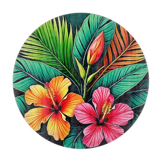 Colorful Feelings: Abstract Face Schneidebrett (Vorderseite)