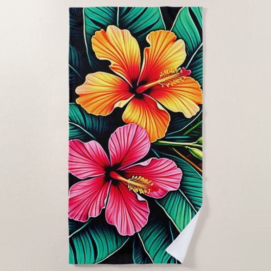 Colorful Feelings: Abstract Face Strandtuch (Vorderseite)