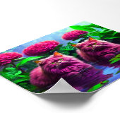 Colorful Feline Wall Art for Cat Lovers Poster (Ecke)