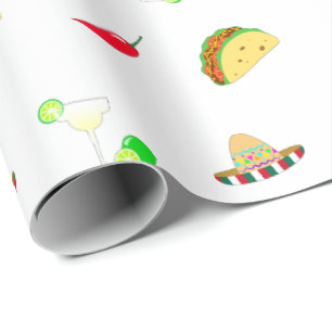 Colorful Festival Cinco de Mayo 2025 Tanzkaktus Geschenkpapier