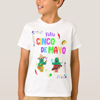 Colorful Festival Cinco de Mayo 2025 Tanzkaktus T-Shirt