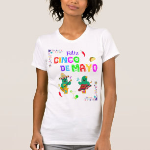 Colorful Festival Cinco de Mayo 2025 Tanzkaktus T-Shirt