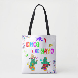 Colorful Festival Cinco de Mayo 2025 Tanzkaktus Tasche