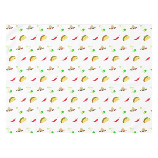 Colorful Festival Cinco de Mayo 2025 Tanzkaktus Tischdecke (Vorderseite (Horizontal))